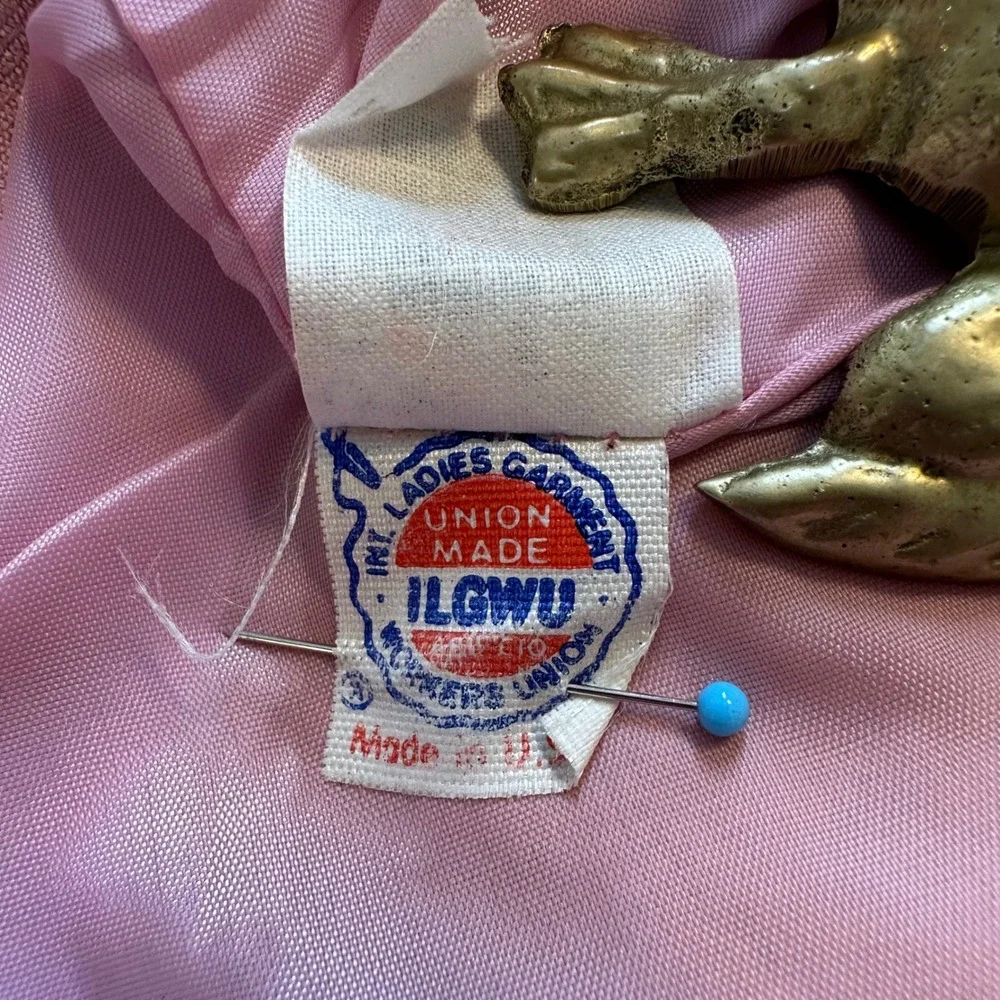 Vintage Haberdashery by Personal Pink Skirt Suit Set Size 10 Union Made